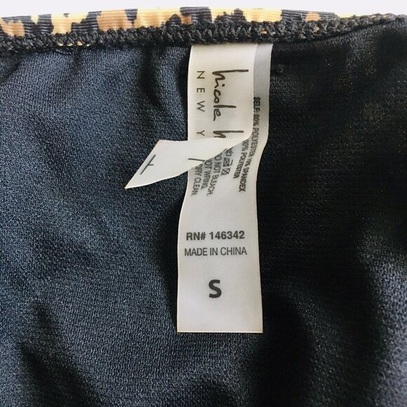 Nicole Miller One Piece Animal Print Swimsuit Size Small Wear It 6 Ways - Picture 7 of 10